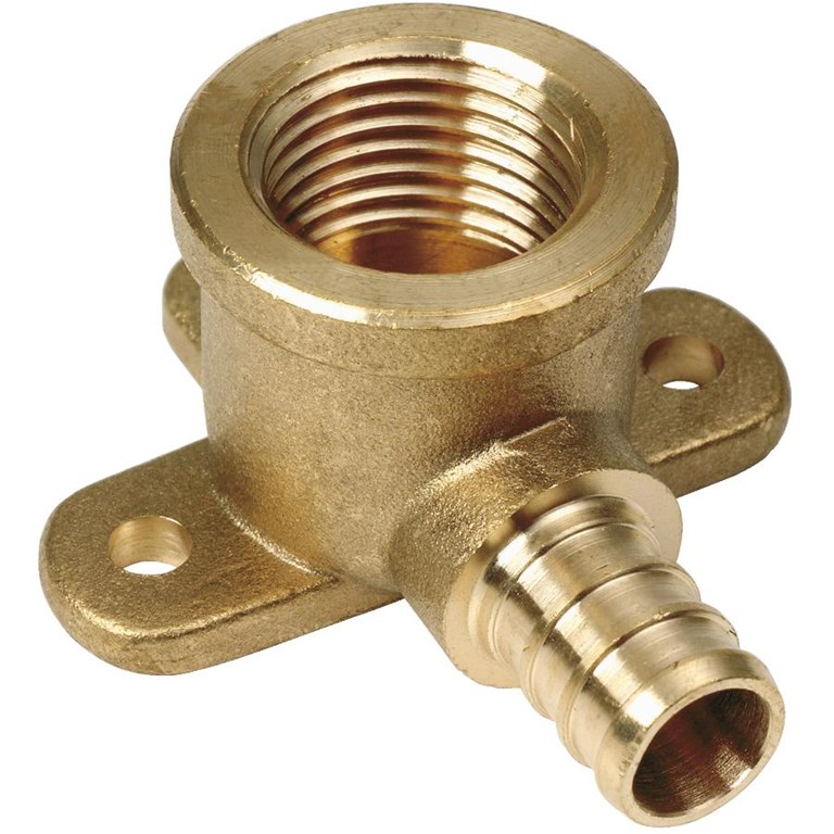 Pex Insert Brass 90&deg; Drop Ear Elbow - FPT x B